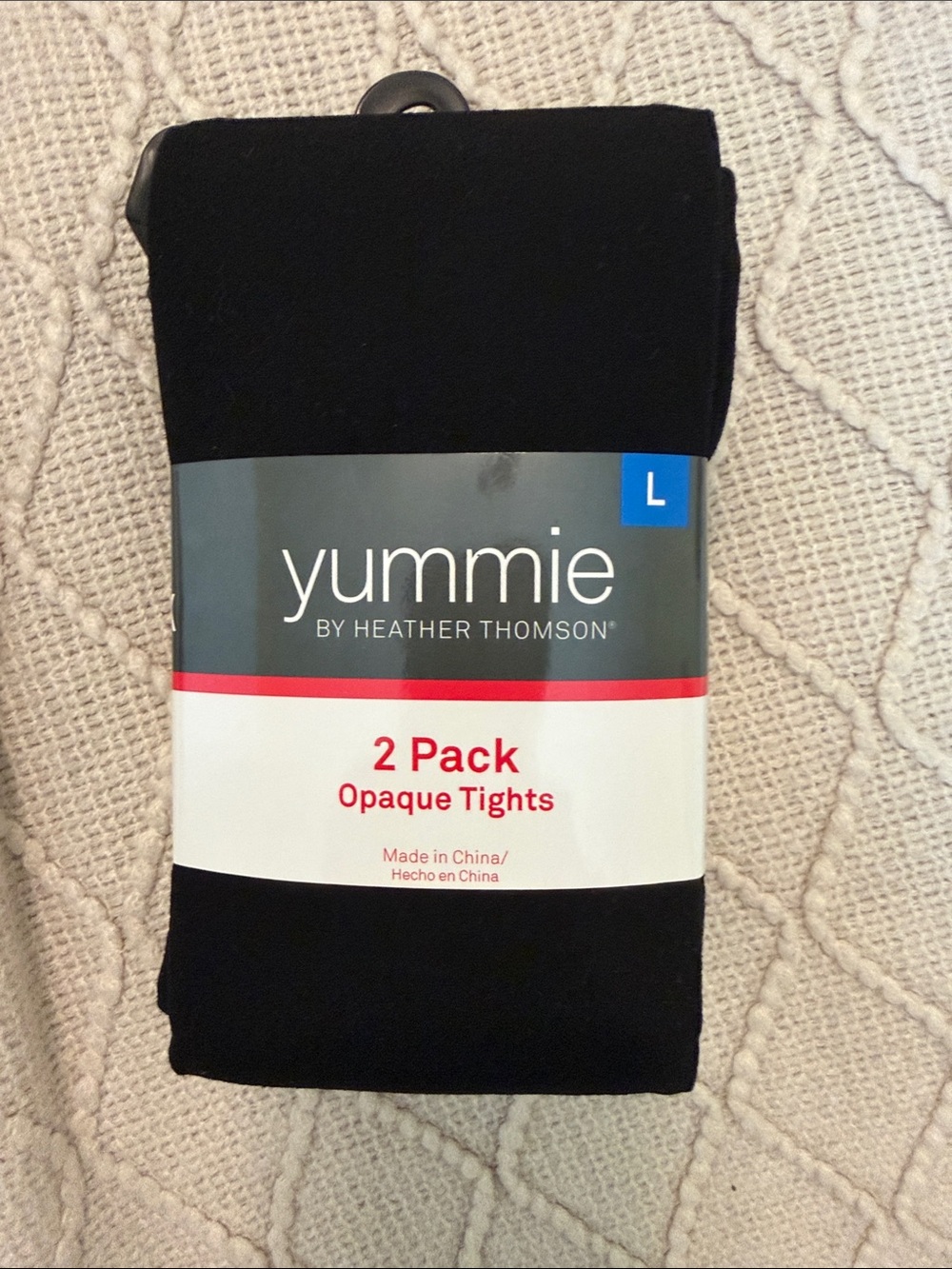 Yummie by Heather Thomson Black Opaque Tights - 2 Pack